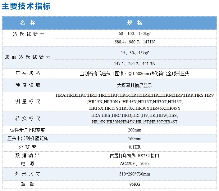 数显全洛氏硬度计资料